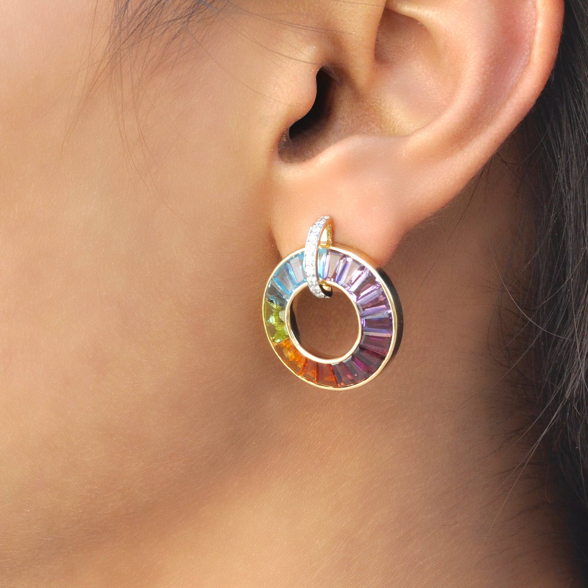 natural gemstone earrings 