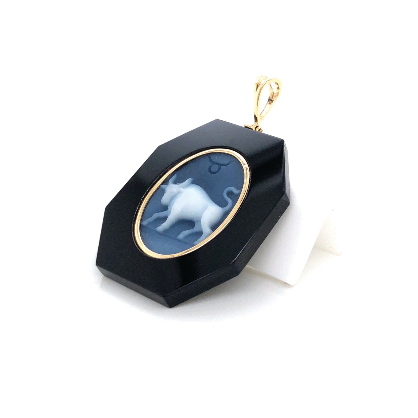 Zodiac Taurus Onyx Pendant