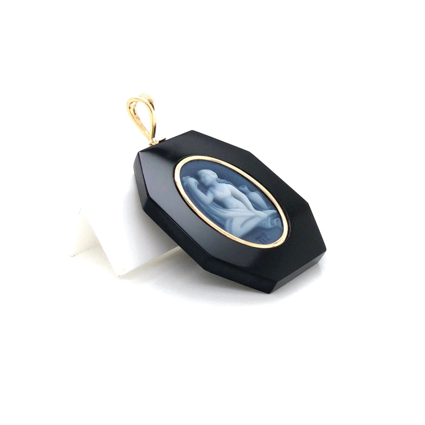 Zodiac Virgo Onyx Pendant