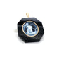 Aquarius Zodiac Agate Cameo Black Onyx Pendant Necklace