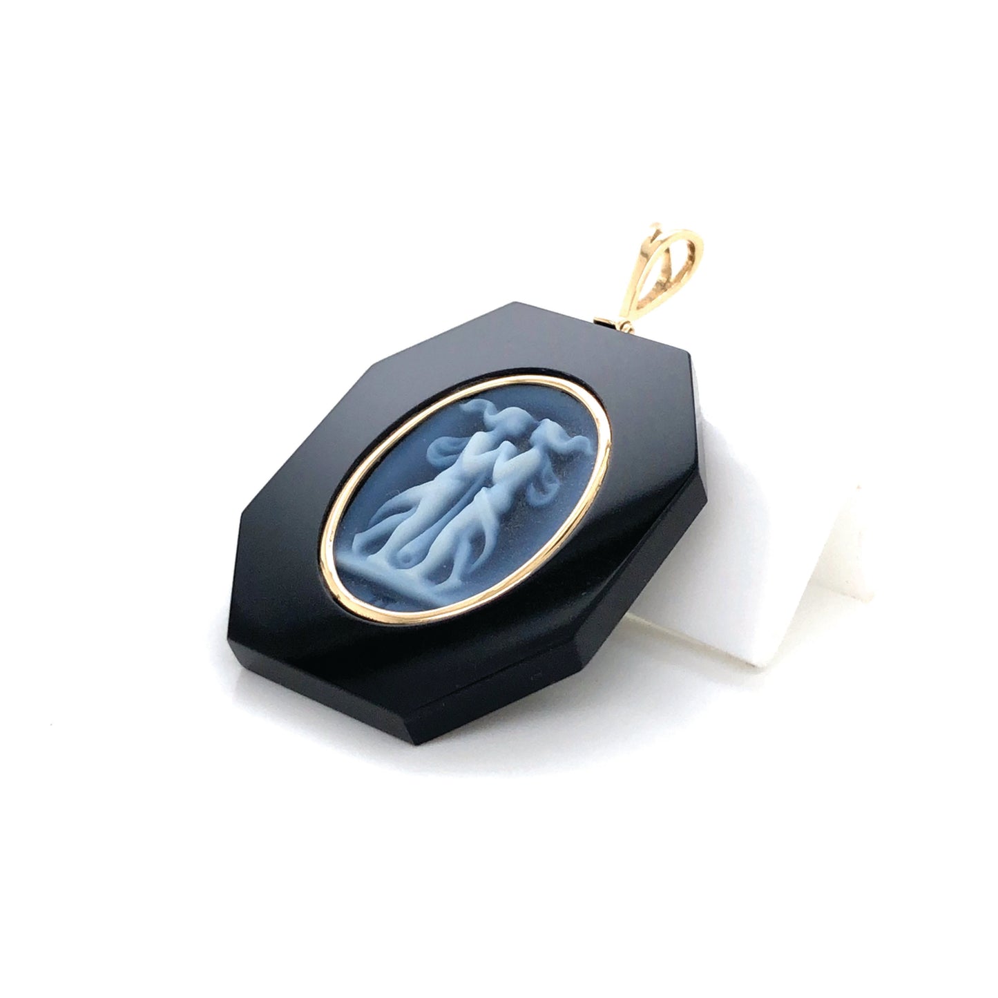 Zodiac Gemini Onyx Pendant