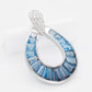 Doorknocker Blue Topaz Pendant