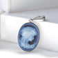 Sterling Silver Lady Cameo Pendant Necklace