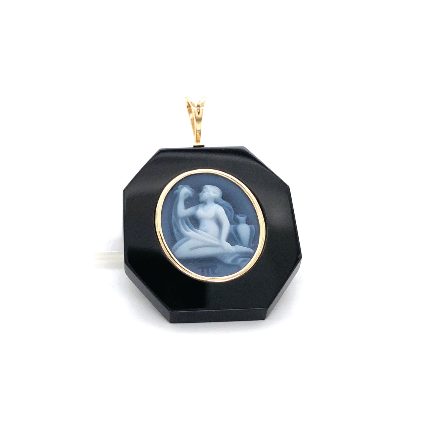 Zodiac Virgo Onyx Pendant