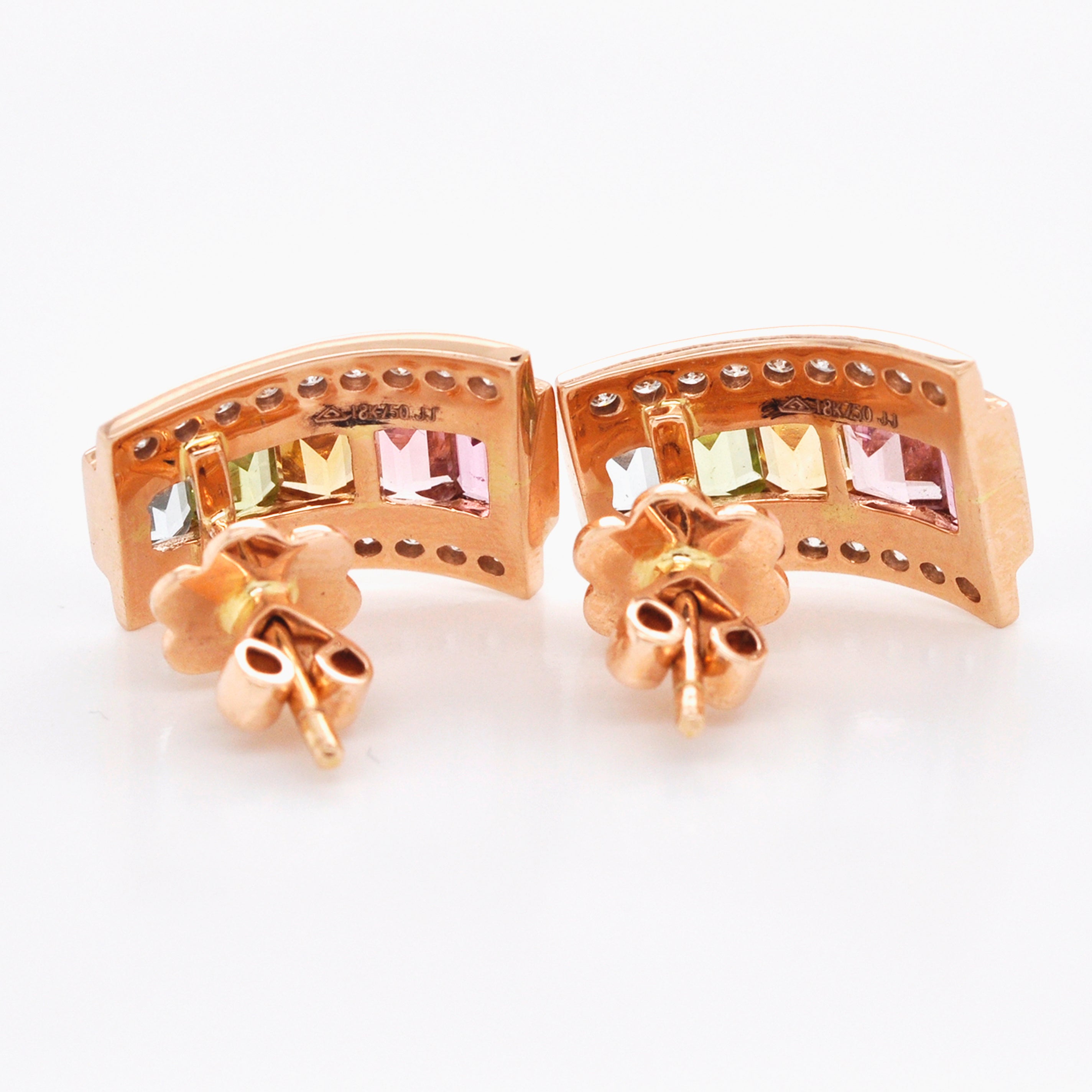 Channel Set Diamond Earrings | Bijoux Majesty