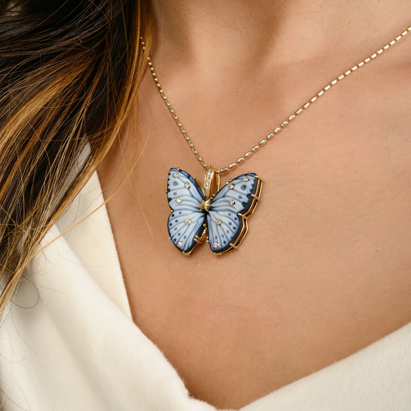 Butterfly Diamond Pendant