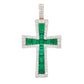 Emerald pendant
cross shape pendant