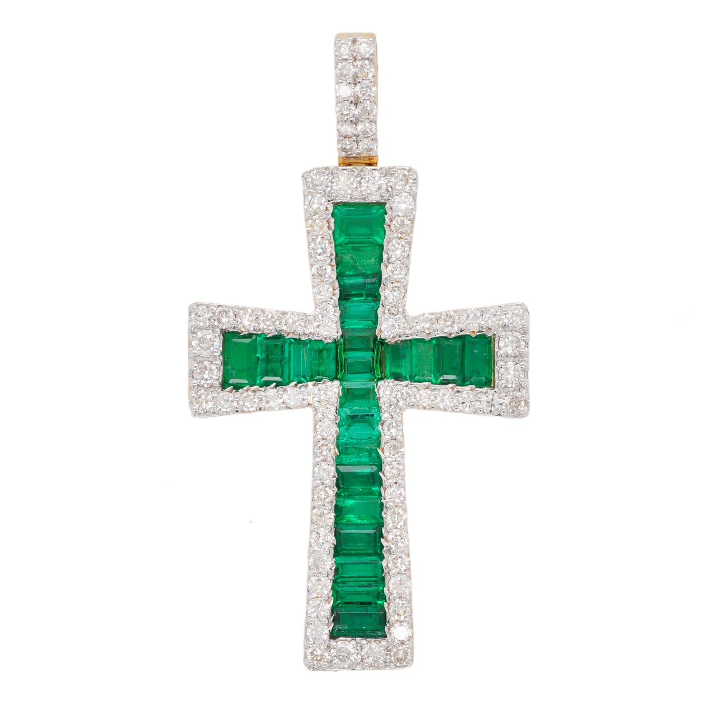 Emerald pendant
cross shape pendant