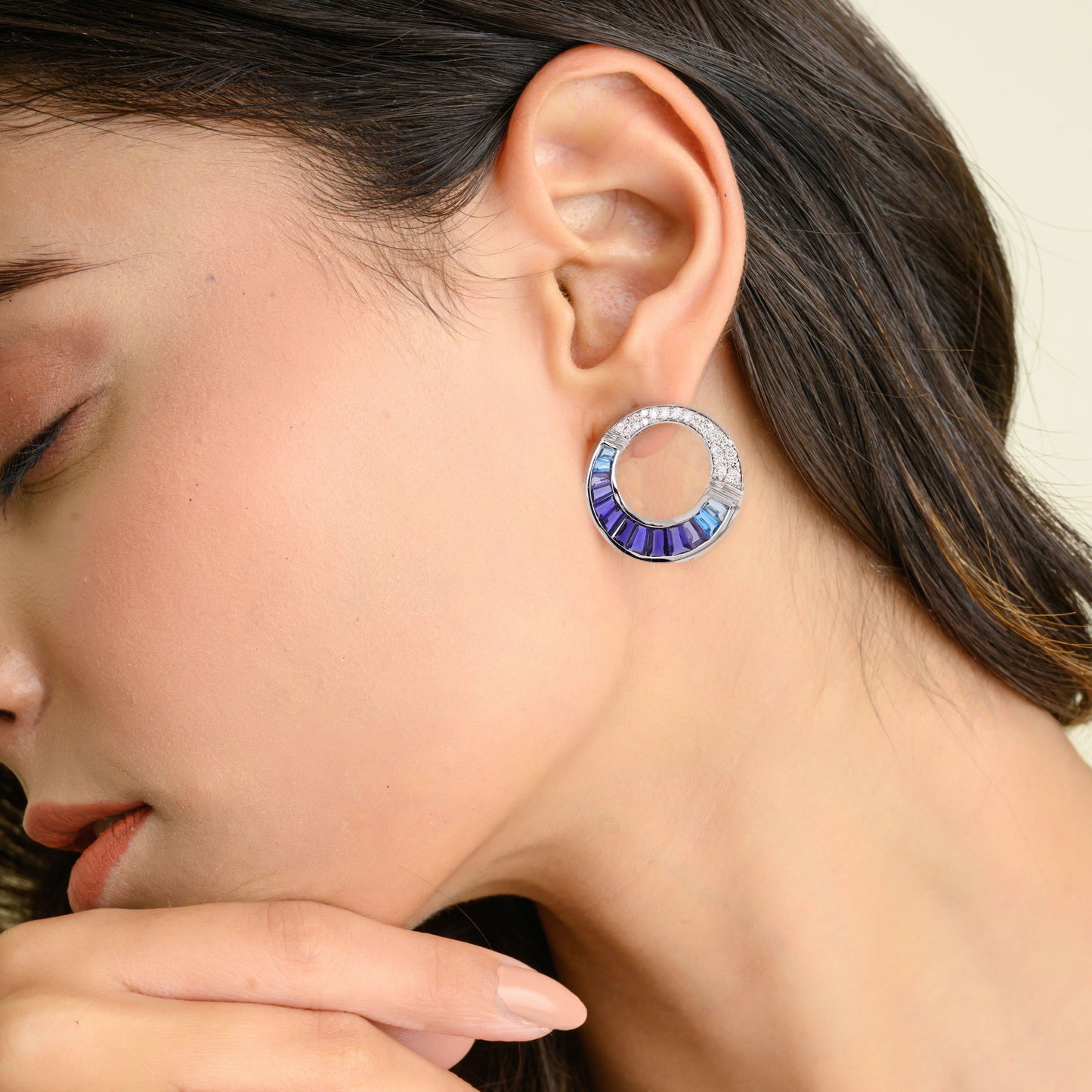 cleopatra iolite earrings 