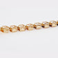 18K Gold 6X4 MM Hexagon Cut Rainbow Gemstone Tennis Bracelet