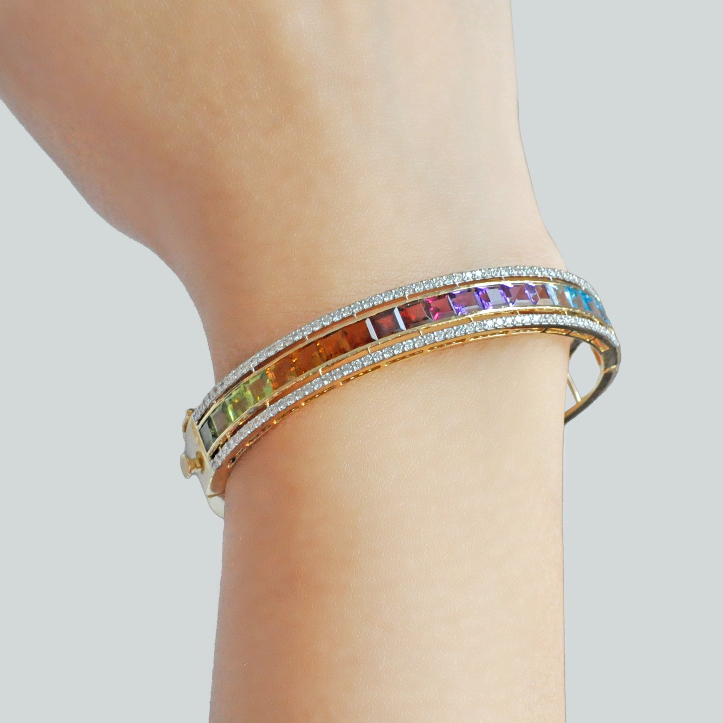 multicolor gemstone bracelet 