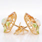 Lustrous Gold Rainbow Ferris Wheel Diamond Earrings