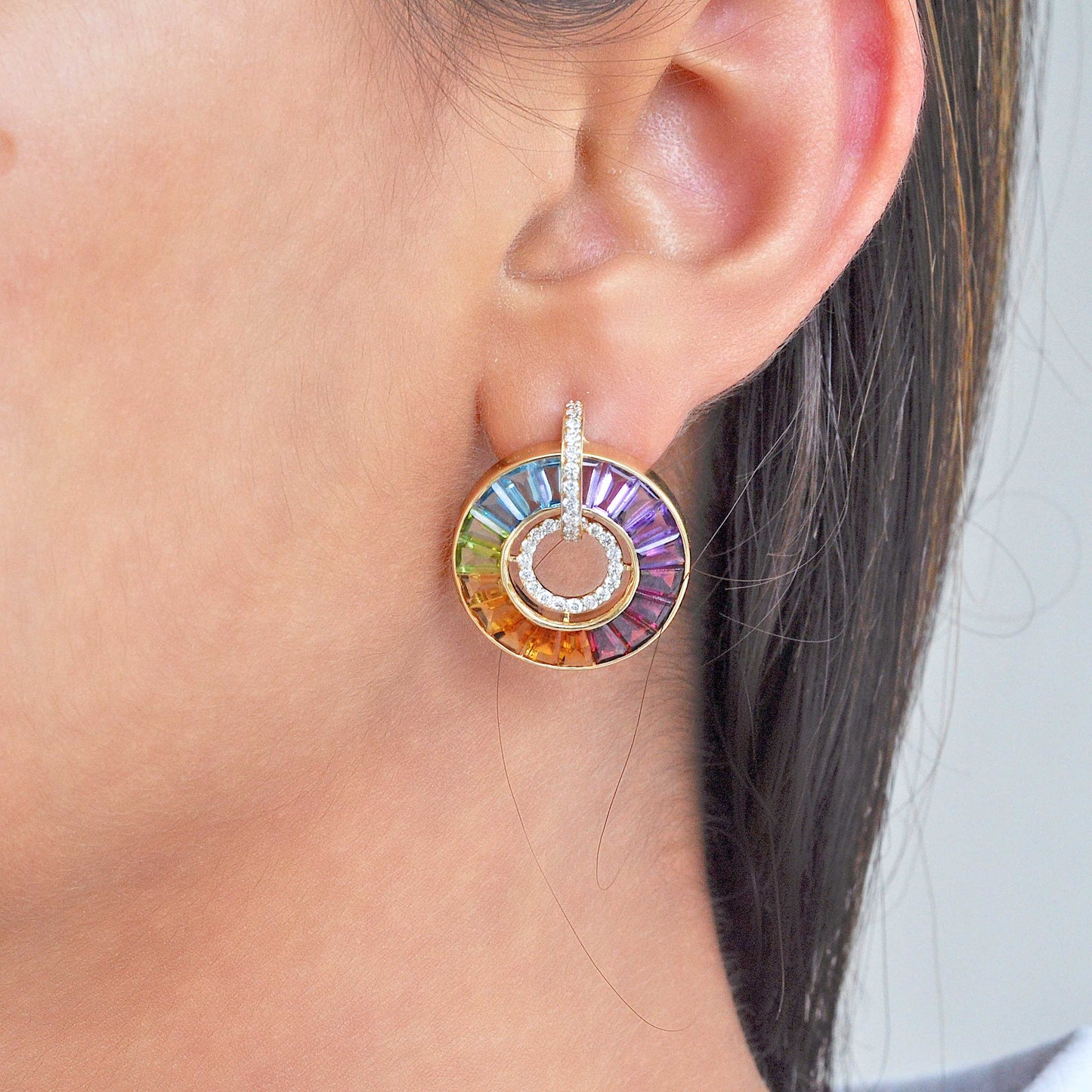 rainbow earrings