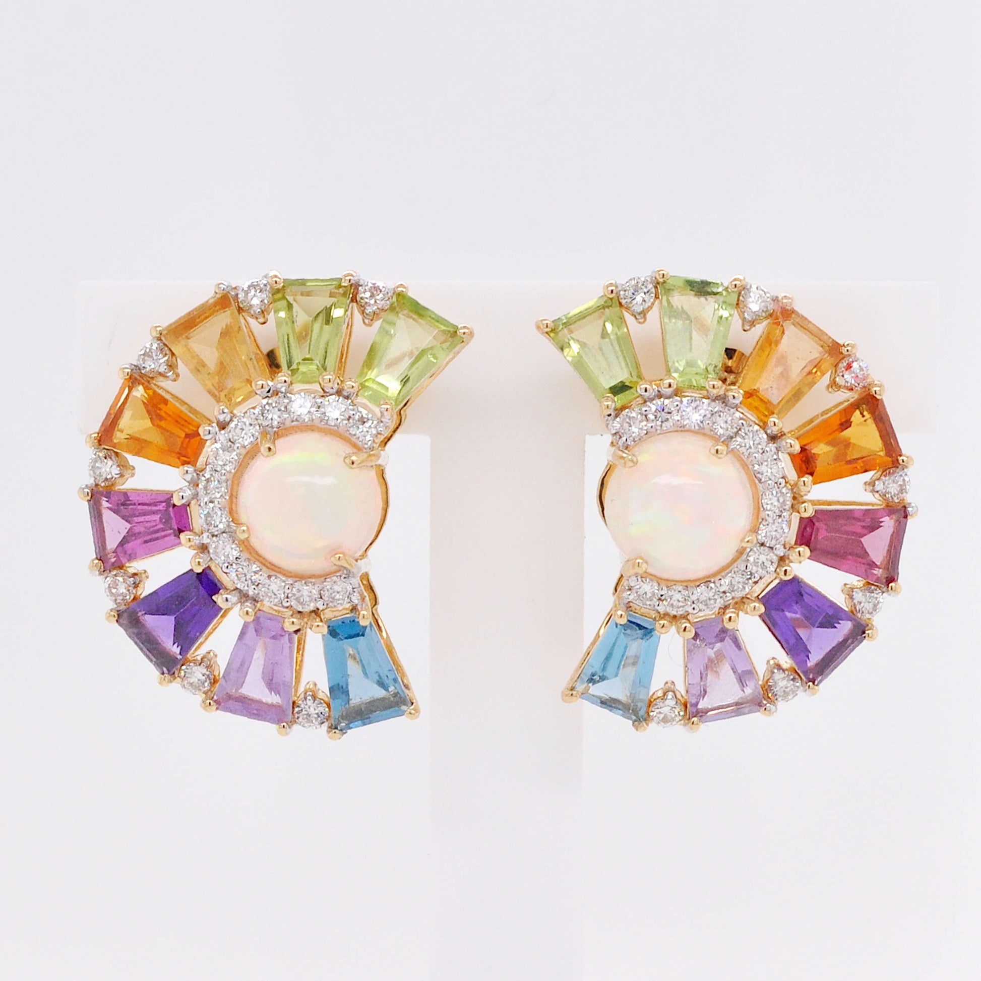 multicolor earrings