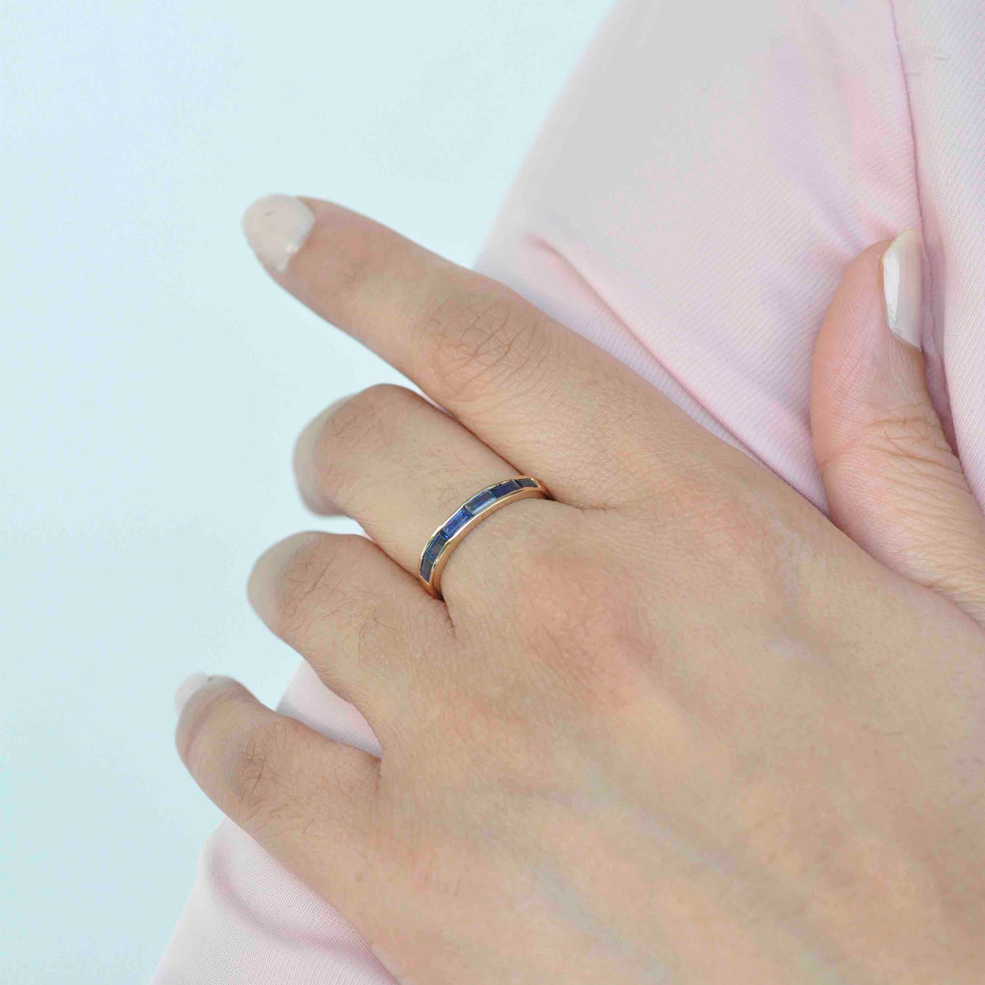 Shop Gradient Half Band Ring Online