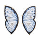 18K Gold Natural Agate Butterfly Diamond Stud Earrings