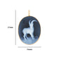 14K Capricorn Cameo Carving Zodiac Reversible Pendant