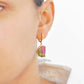 Watermelon Tourmaline Butterfly Earrings