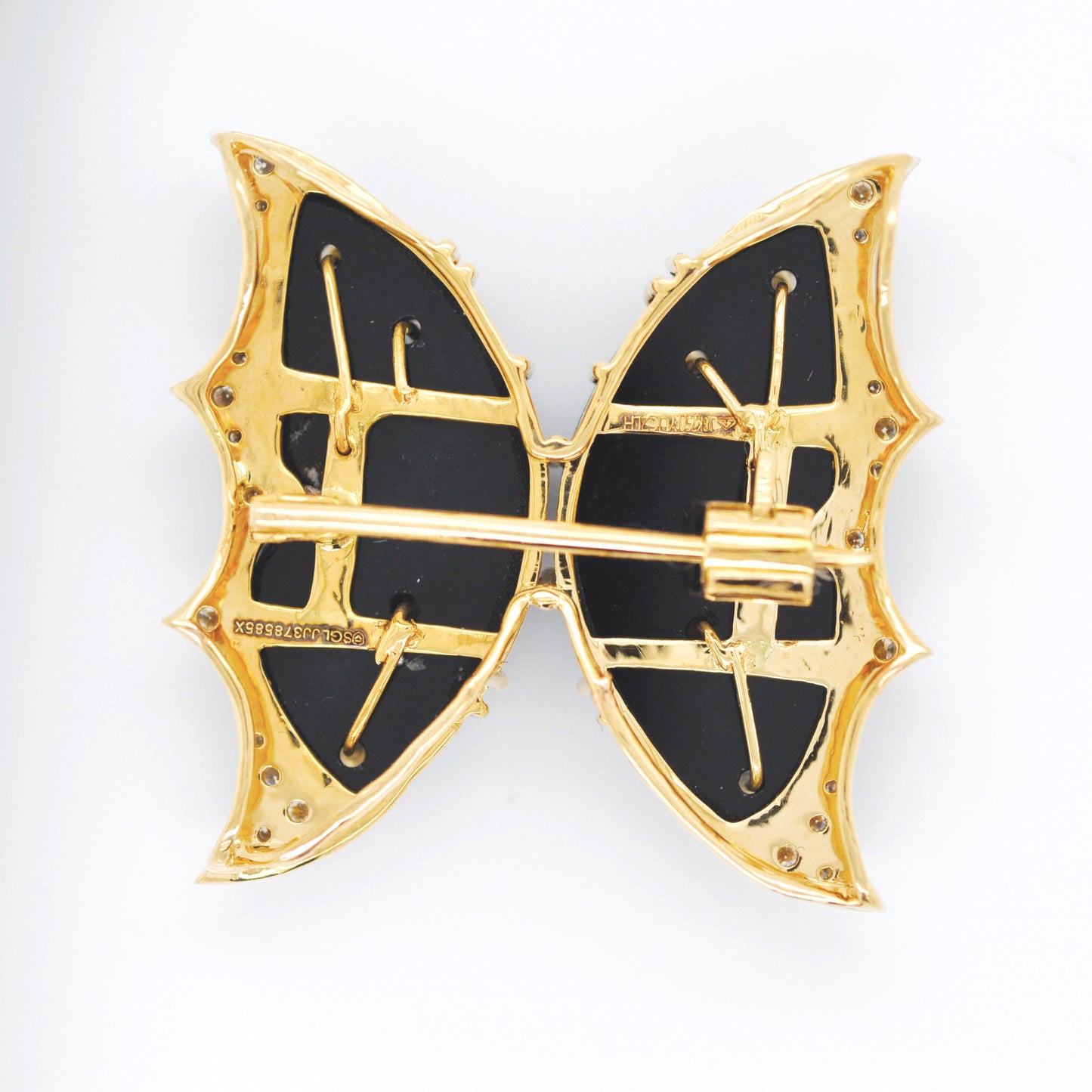 Butterfly Diamond Pendant Brooch