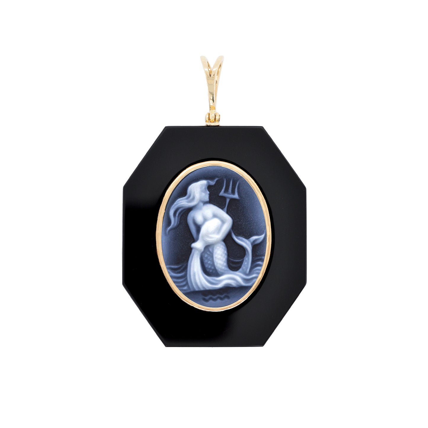 Zodiac Aquarius Onyx Pendant