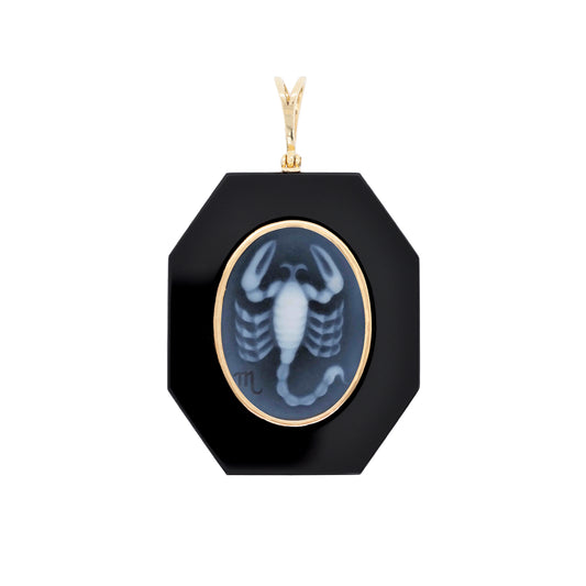 Zodiac Scorpio Onyx Pendant